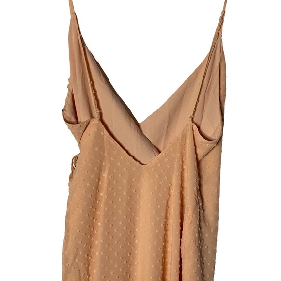 Privacy Please Peach True Wrap Dress Sweetheart Neckline Chiffon Extra Small XS - Picture 12 of 15